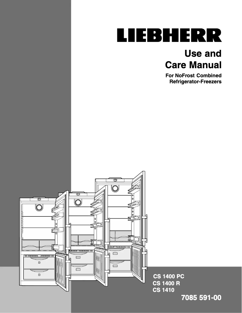 Page 1 de la notice Guide d'installation Liebherr CS 1400 R
