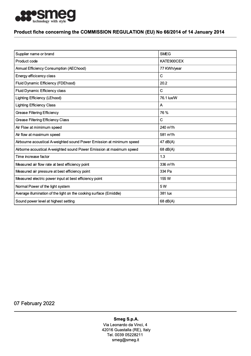 Page n°1 - Brochure Smeg KATE900CEX