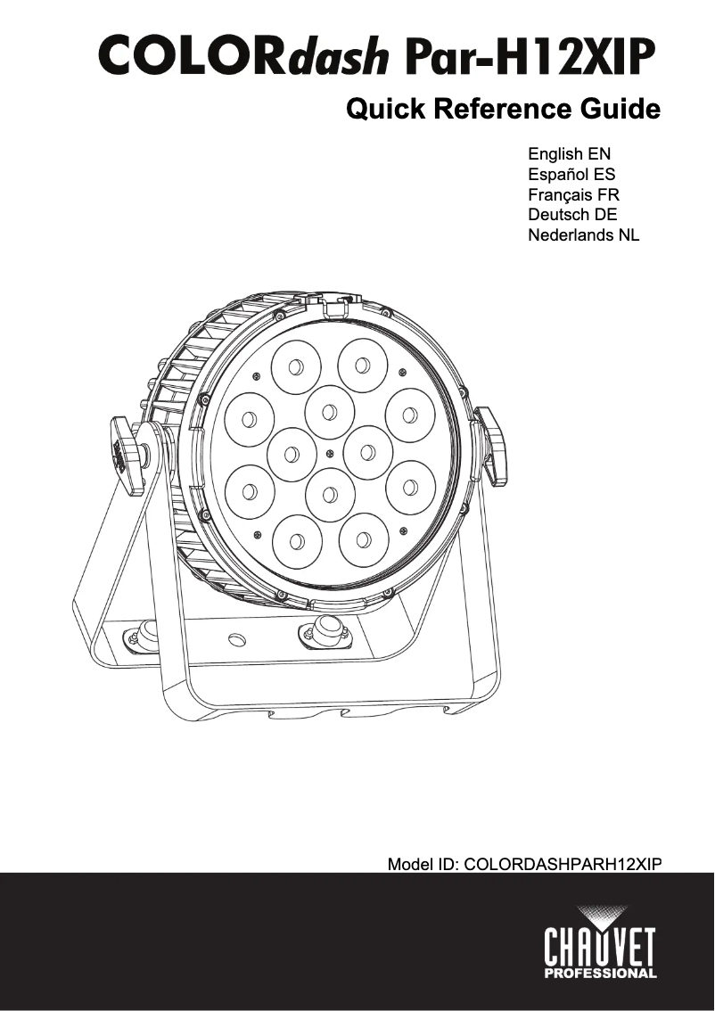 Image de la première page du manuel de l'appareil COLORdash PAR H12X IP