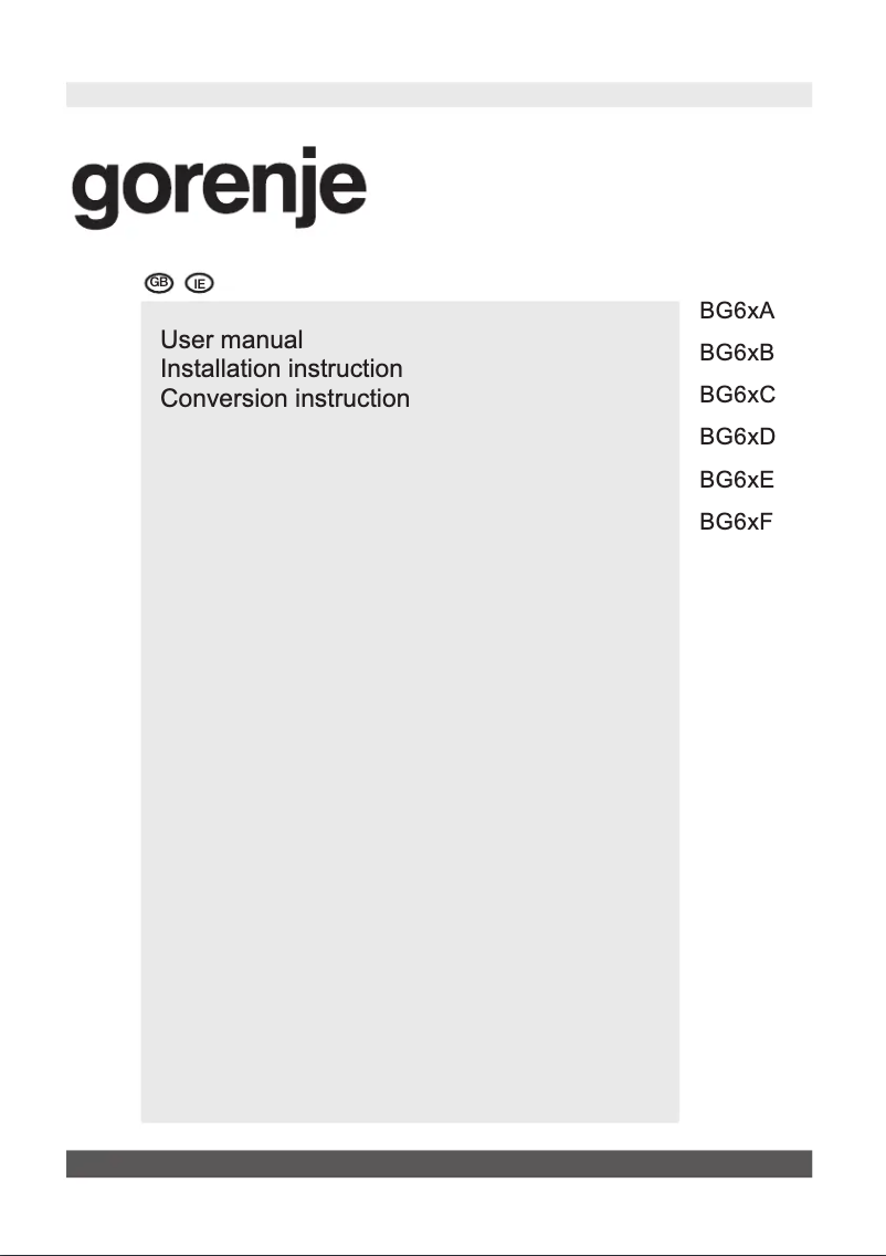 Image de la première page du manuel de l'appareil G641X