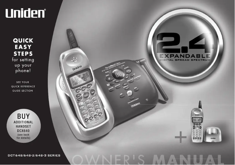 Imagen de la primera página del manual del dispositivo DCT 648