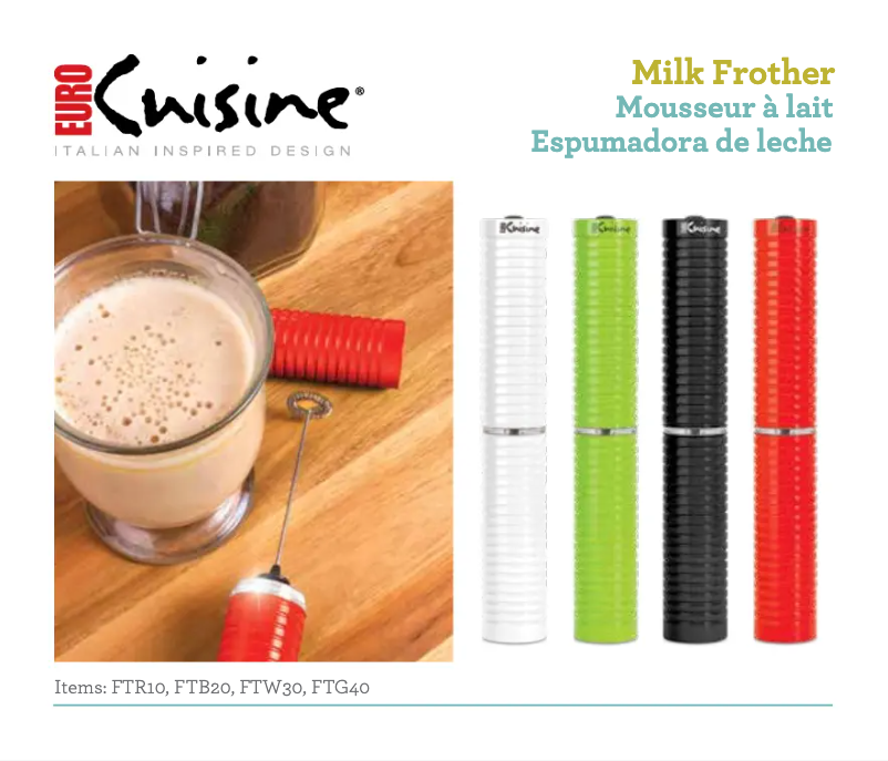 Page n°1 - Manuel utilisateur Euro Cuisine FTG40