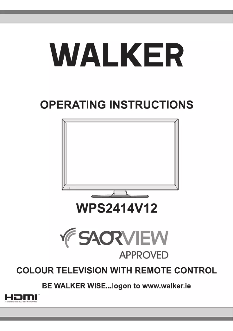 Page n°1 - Manuel utilisateur Walker WPS2414V12