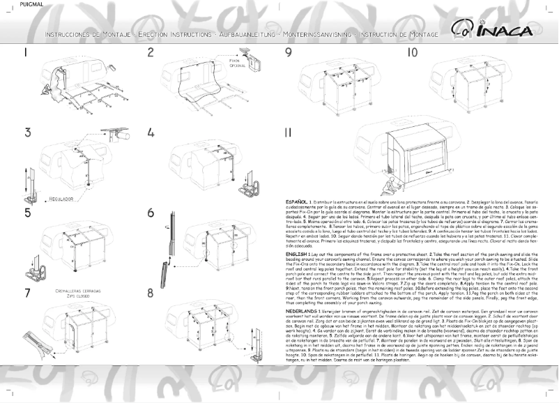 Page n°1 - Manuel utilisateur Inaca Puigmal 250