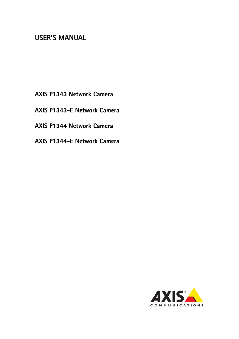 Image de la première page du manuel de l'appareil P1344-E