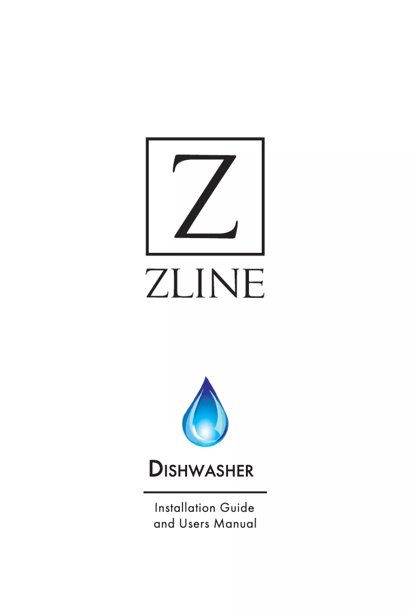 Page 1 de la notice Manuel utilisateur ZLine DWHHH24