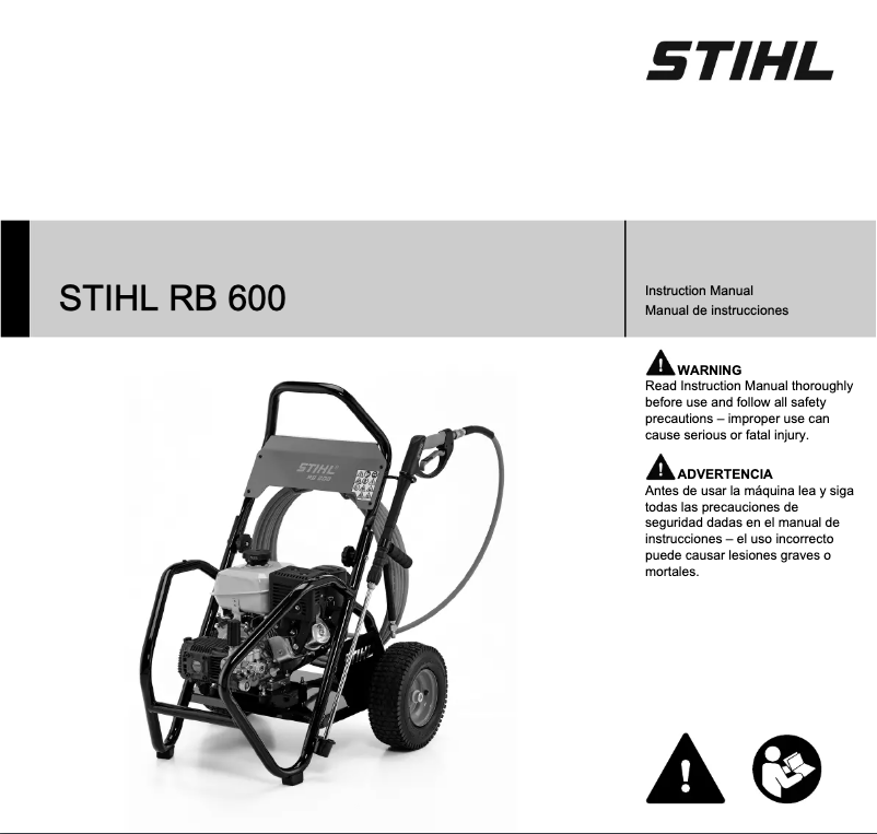 Page 1 de la notice Manuel utilisateur Stihl RB 600