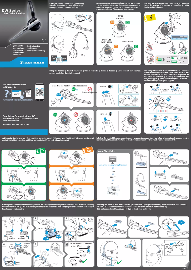 Image de la première page du manuel de l'appareil DW Office USB