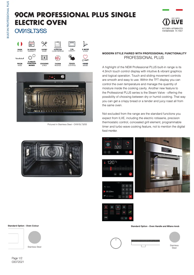 Image de la première page du manuel de l'appareil OV91SLT3SS