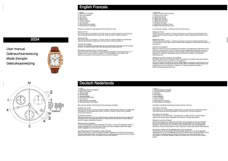 Page n°1 - Manuel utilisateur Davis 0034