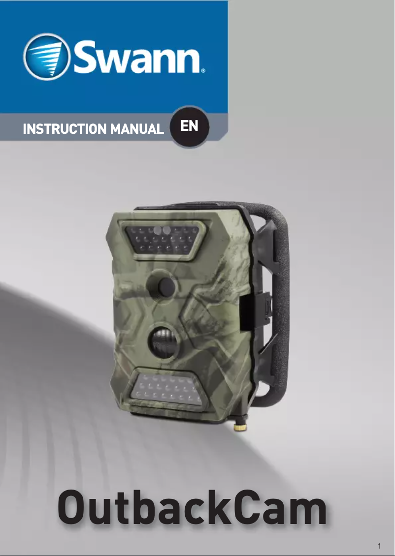 Page 1 de la notice Manuel utilisateur Swann OutbackCam