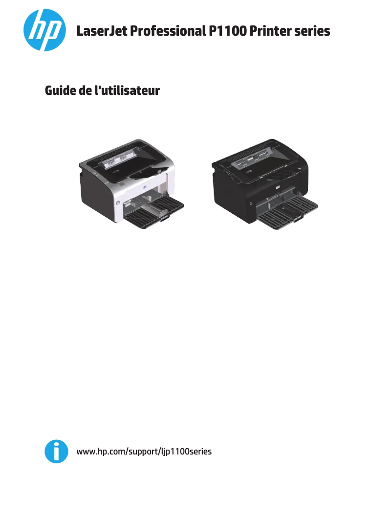 Image de la première page du manuel de l'appareil LaserJet Pro P1106