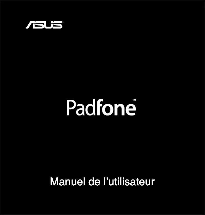 Page 1 de la notice Manuel utilisateur Asus PadFone 2