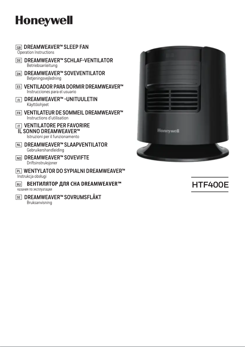 Page 1 de la notice Manuel utilisateur Honeywell HTF400E