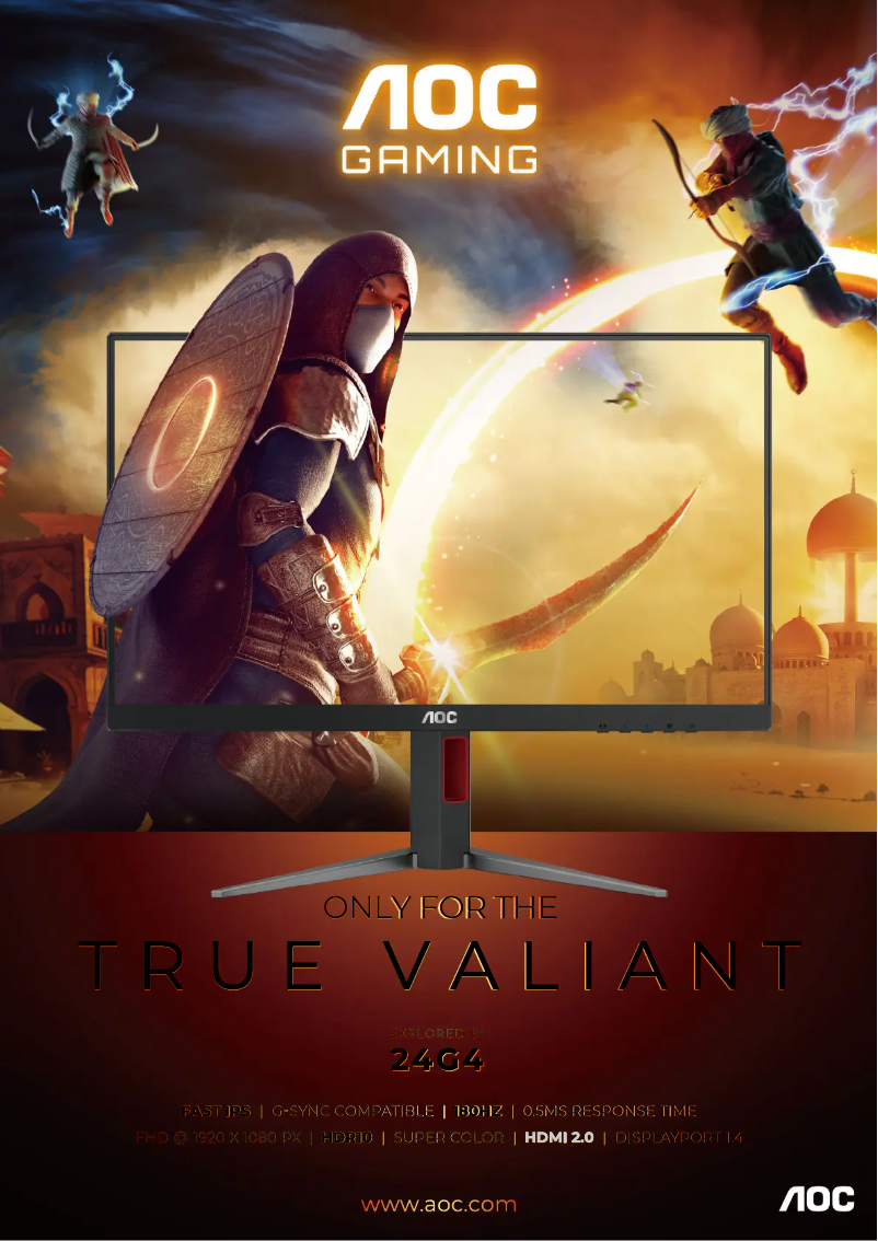 Page 1 de la notice Brochure AOC 24G4