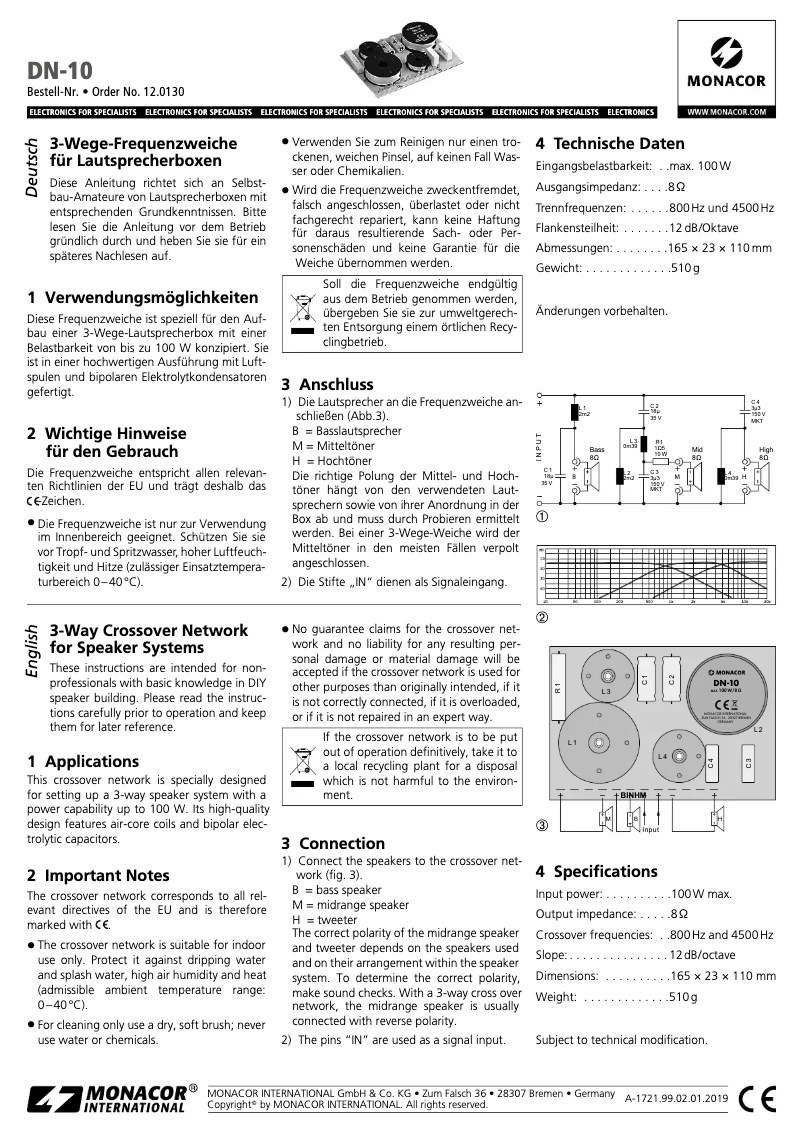 Image de la première page du manuel de l'appareil DN-10