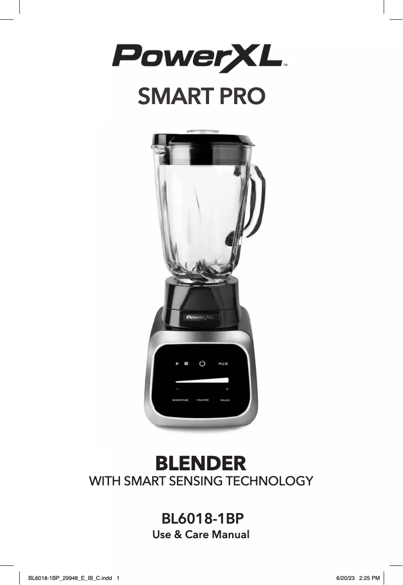 Page n°1 - Manuel utilisateur PowerXL Smart Pro BL6018-1BP