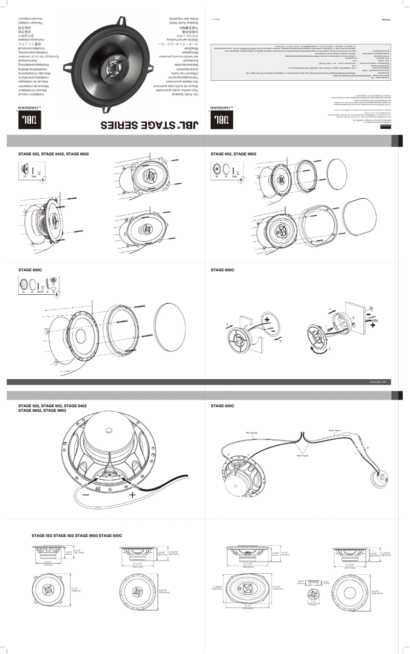 Page 1 de la notice Manuel utilisateur JBL Stage 6402