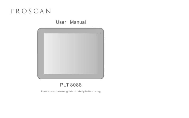 Page 1 de la notice Manuel utilisateur Proscan PLT8088