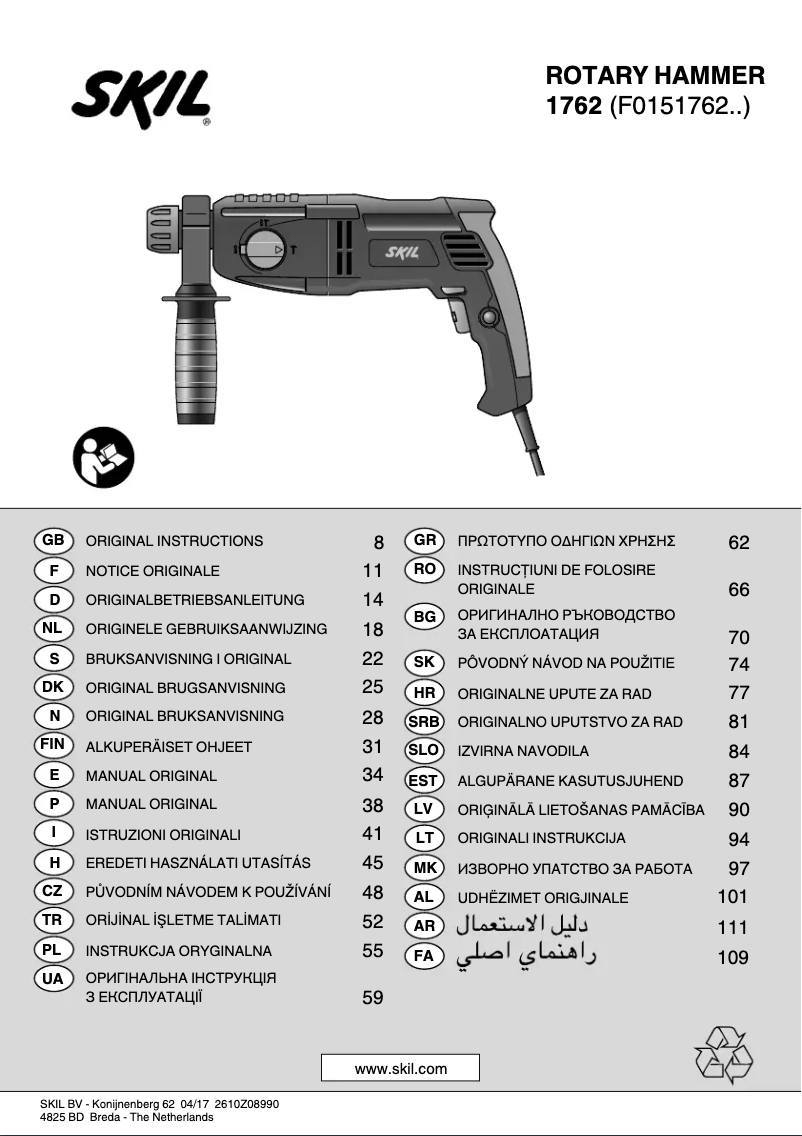 Página 1 del manual Manual de usuario Skil 1762 AA
