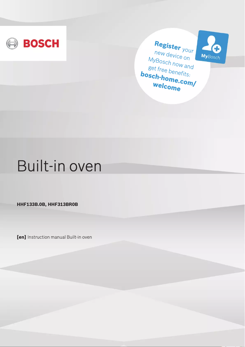 Imagen de la primera página del manual del dispositivo HHF133BS0B