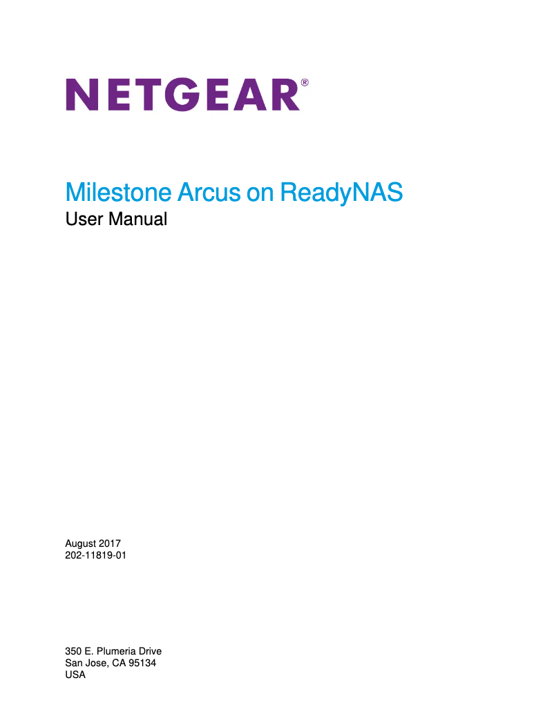 Page 1 de la notice Manuel utilisateur Netgear Milestone
