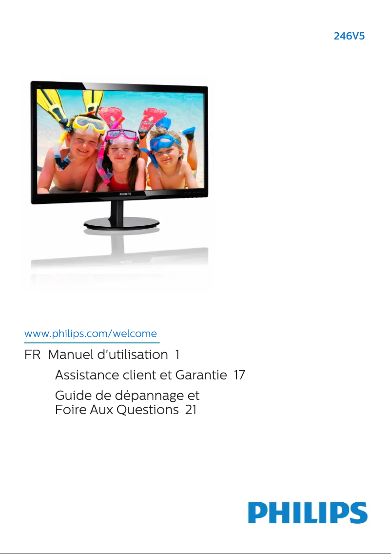 Image de la première page du manuel de l'appareil 246V5LAB