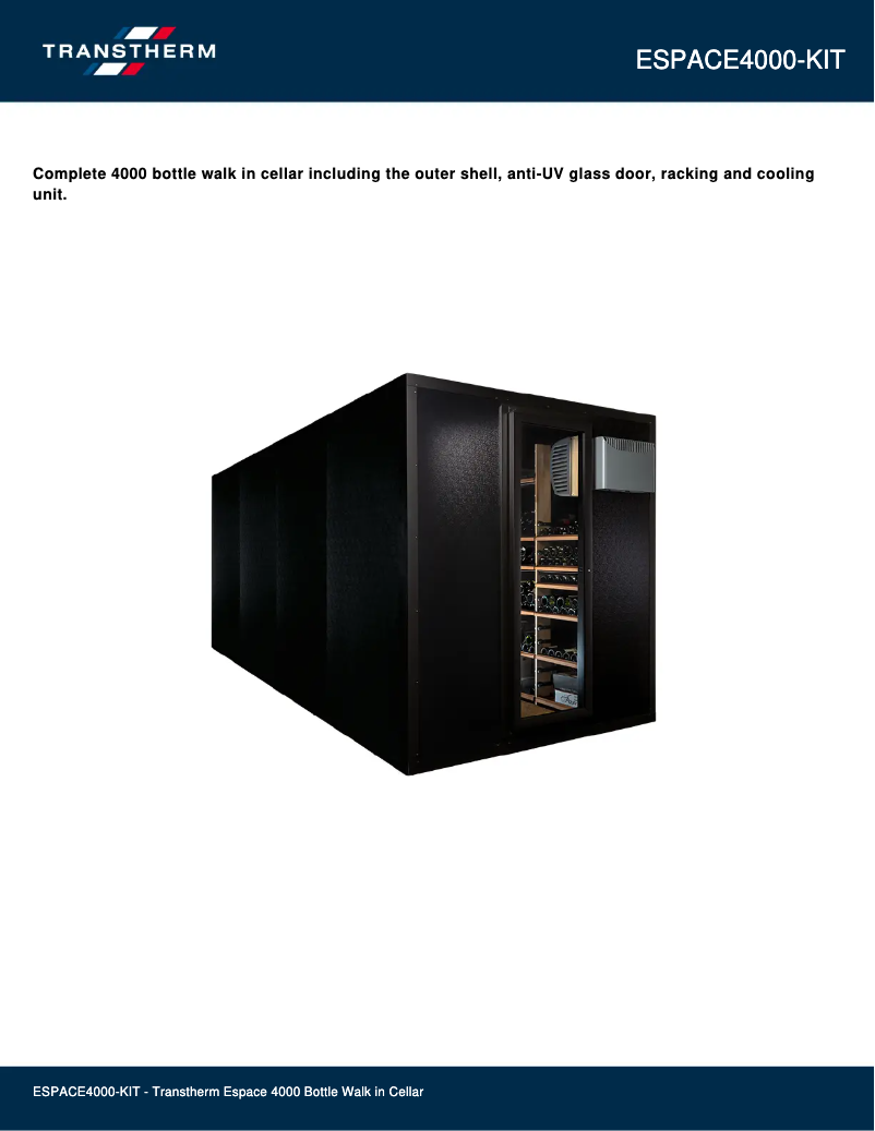 Page 1 de la notice Fiche technique Vintec ESPACE4000-KIT