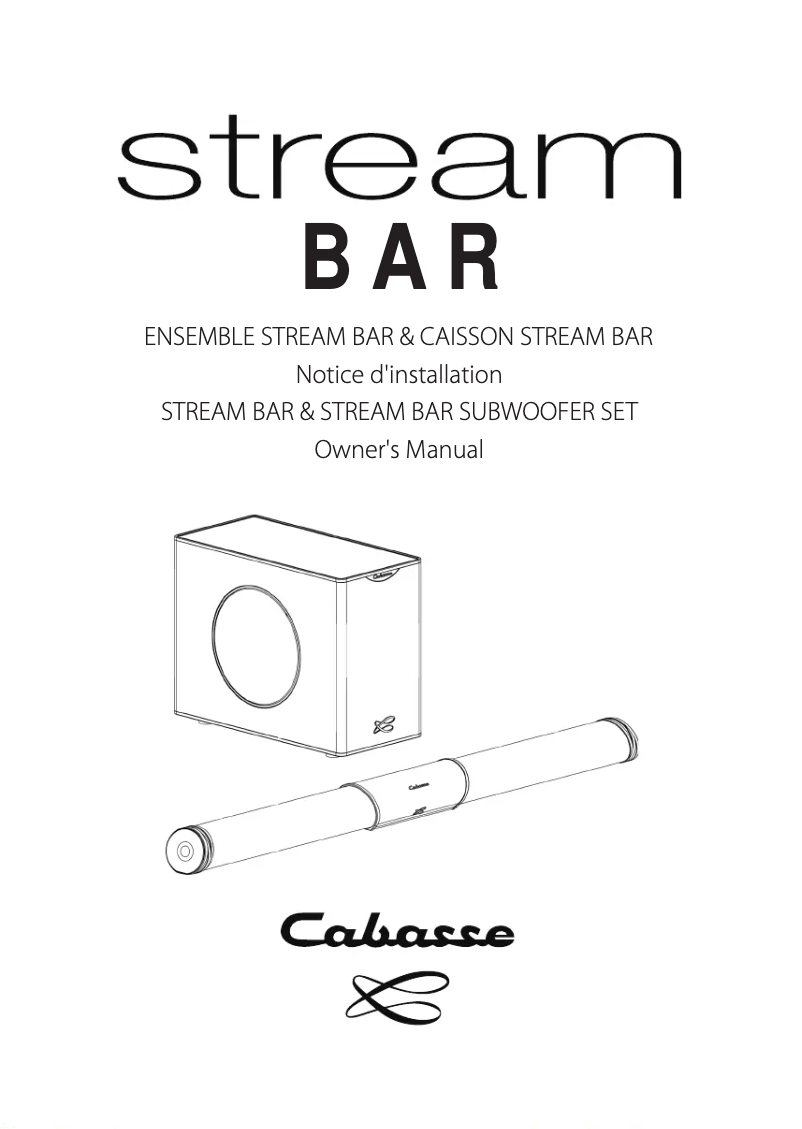 Image de la première page du manuel de l'appareil Stream BAR
