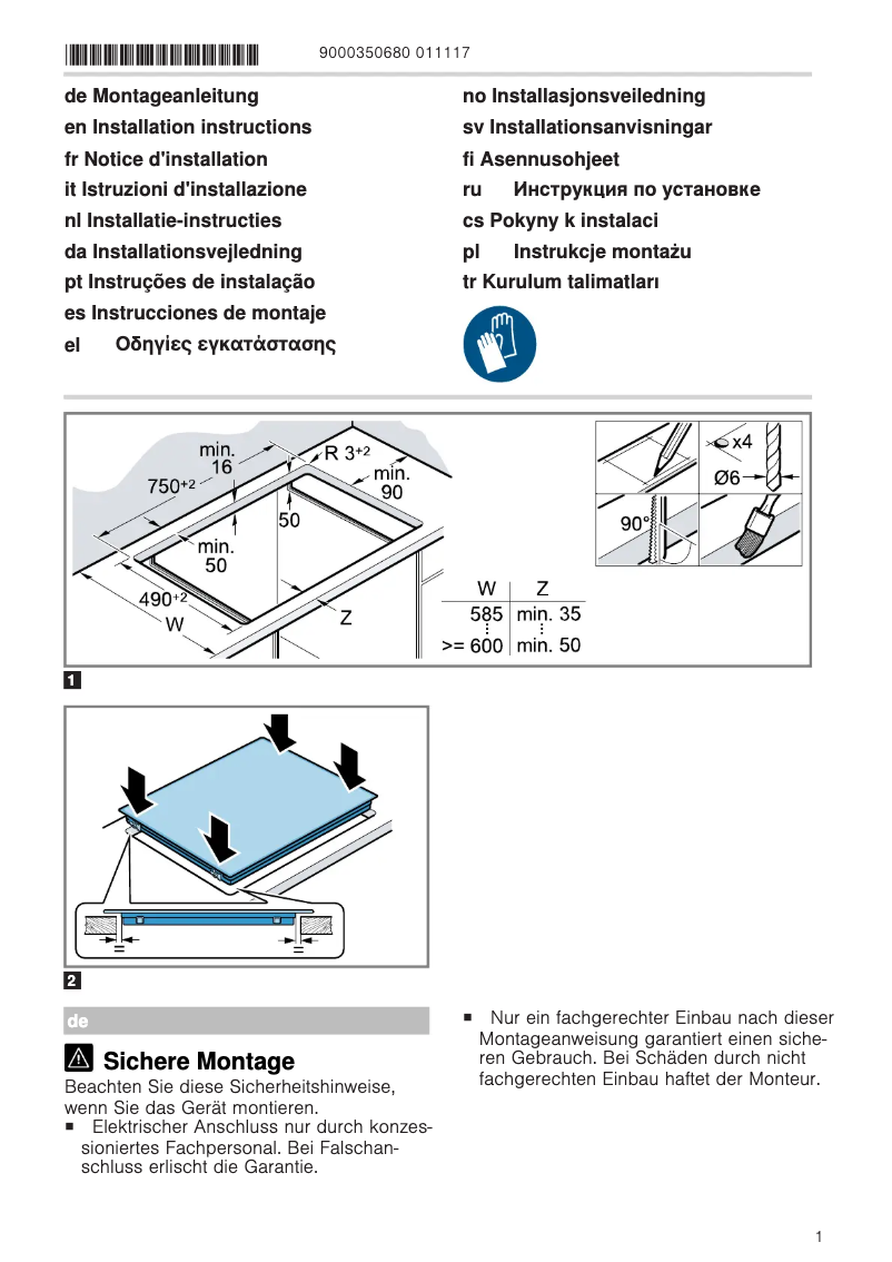 Page 1 de la notice Manuel utilisateur Balay 3EB785LQ