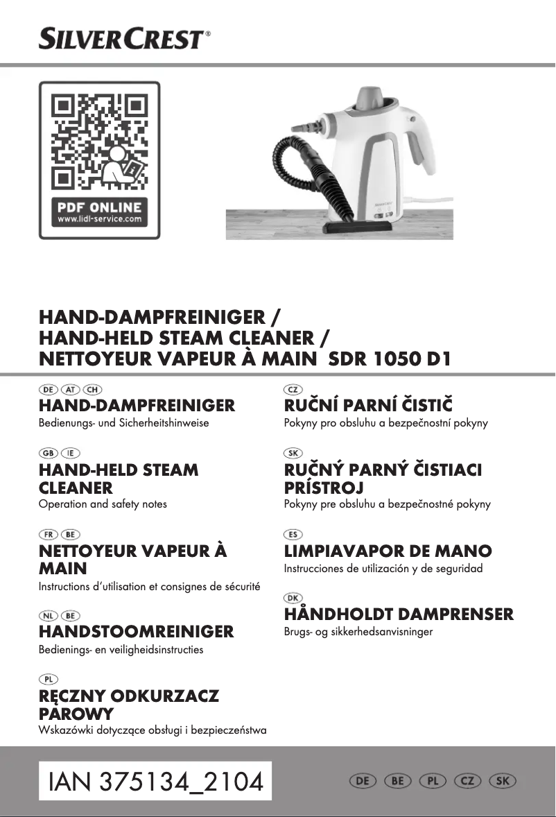 Page n°1 - Manuel utilisateur SilverCrest SDR 1050 D1