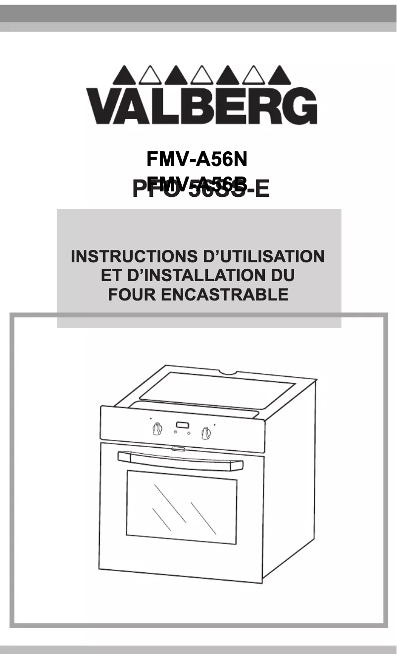 Image de la première page du manuel de l'appareil FMV-A56B