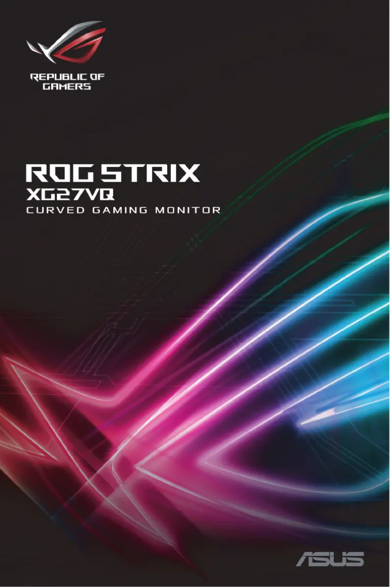 Page n°1 - Manuel utilisateur Asus ROG Strix XG27VQ
