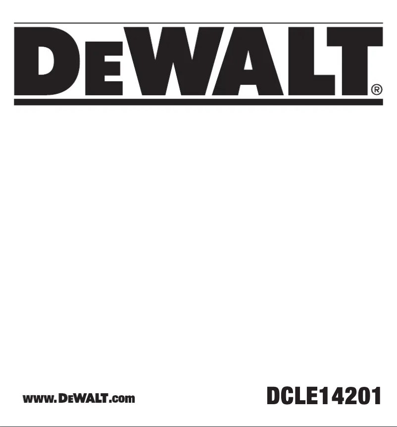 Página 1 del manual Manual de usuario DeWalt DCLE14201
