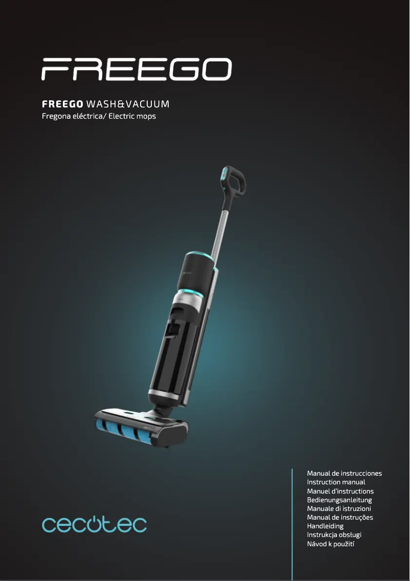 Page 1 de la notice Manuel utilisateur Cecotec FreeGo Wash&Vacuum