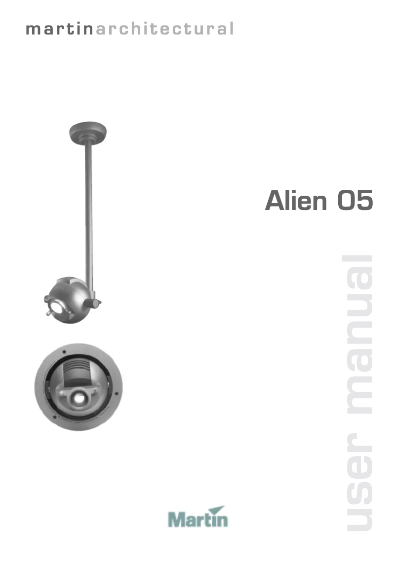 Imagen de la primera página del manual del dispositivo Alien 05