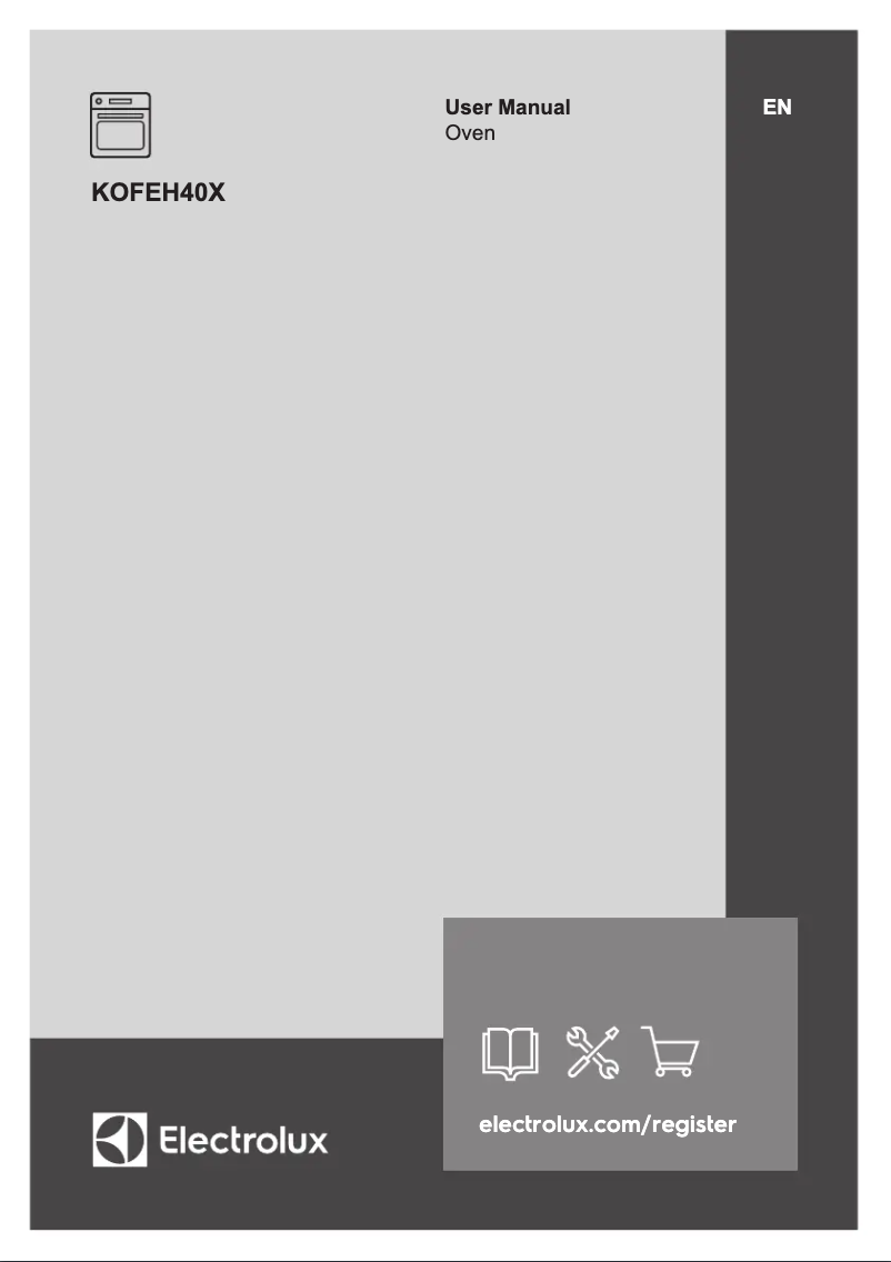 Page 1 de la notice Manuel utilisateur Electrolux KOFEH40X