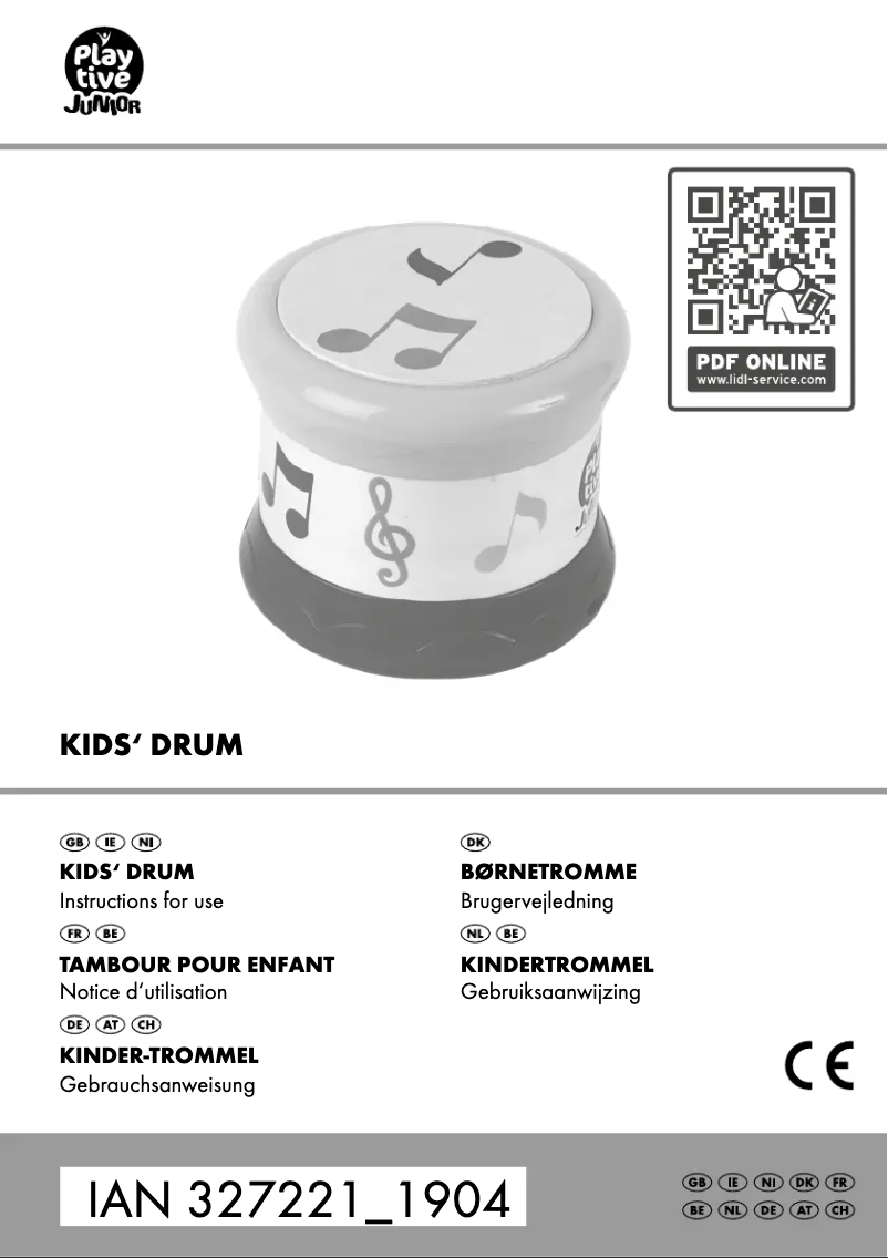 Page 1 de la notice Manuel utilisateur Playtive IAN 327221