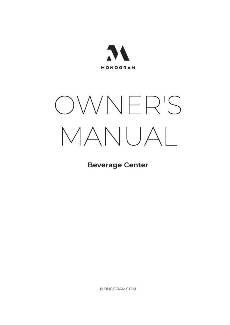 Page 1 de la notice Manuel d'utilisation et d'entretien GE ZDBR240PBS