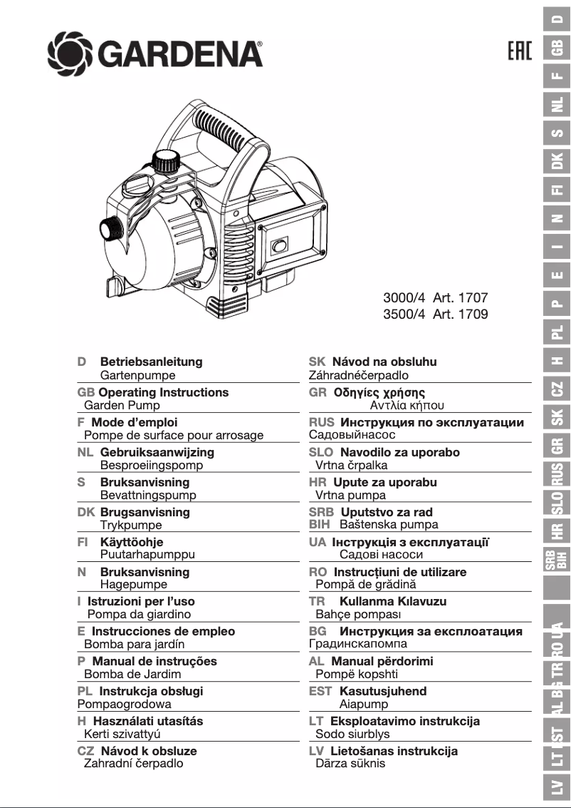 Image de la première page du manuel de l'appareil 3000/4