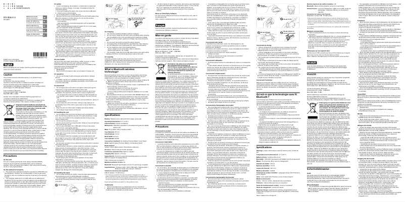 Página 1 del manual Manual de usuario Sony FES-WA1B