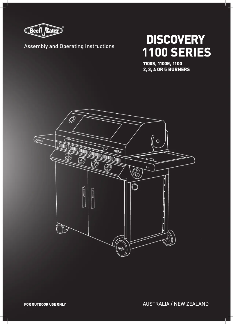 Page 1 de la notice Manuel utilisateur BeefEater Discovery 1100S