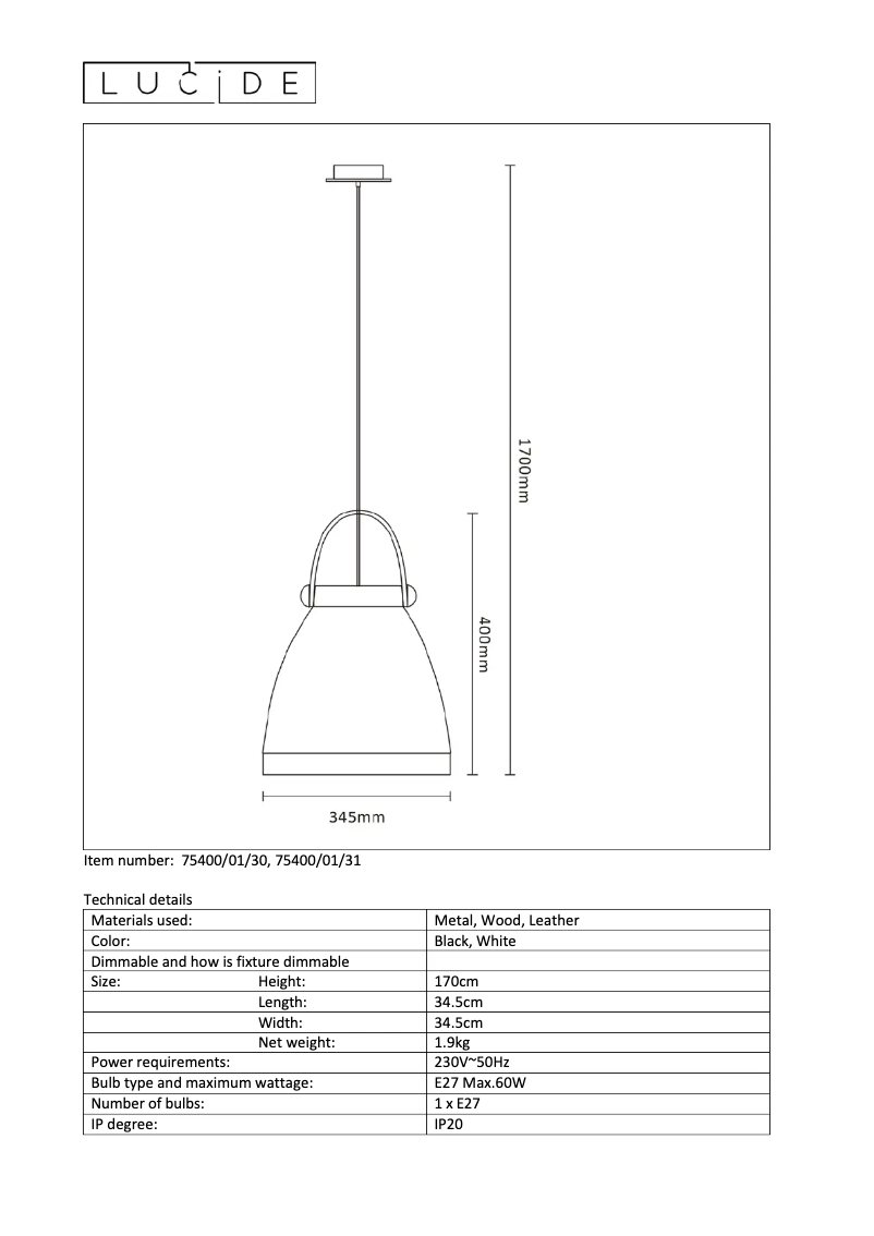 Image de la première page du manuel de l'appareil Gaillon 75400/01/30