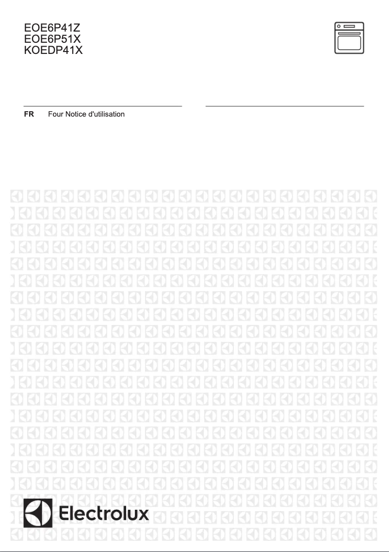 Page n°1 - Manuel utilisateur Electrolux EOE6P41Z