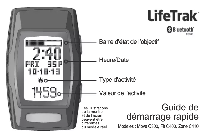 Page n°1 - Manuel utilisateur LifeTrak Move C300
