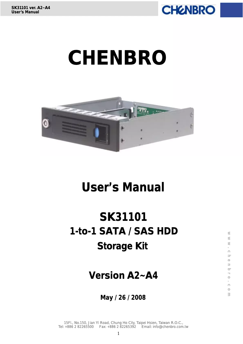 Image de la première page du manuel de l'appareil SK31101T2