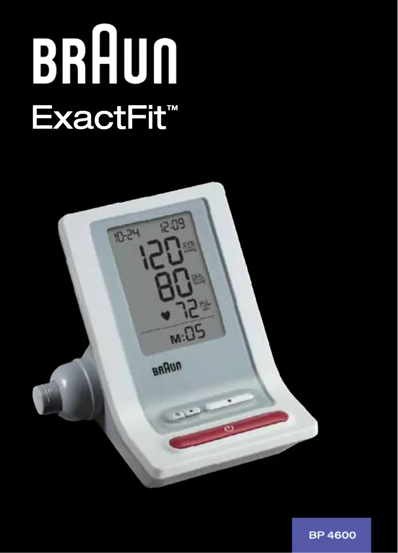 Image de la première page du manuel de l'appareil BP4600 ExactFit 3