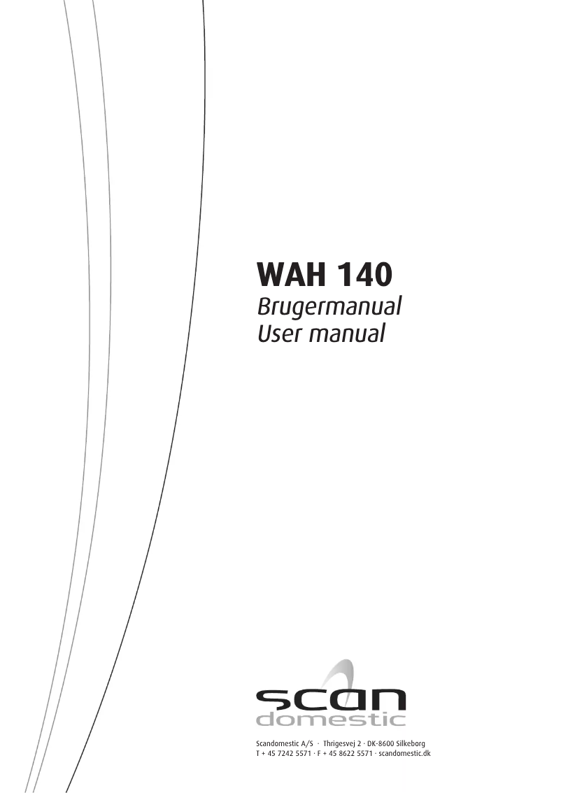 Page n°1 - Manuel utilisateur Scandomestic WAH 140