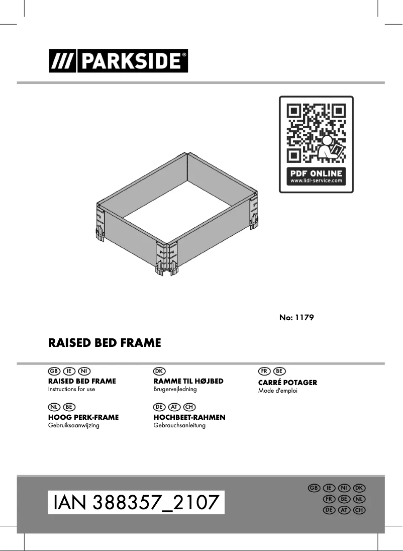 Página 1 del manual Manual de usuario Parkside IAN 388357