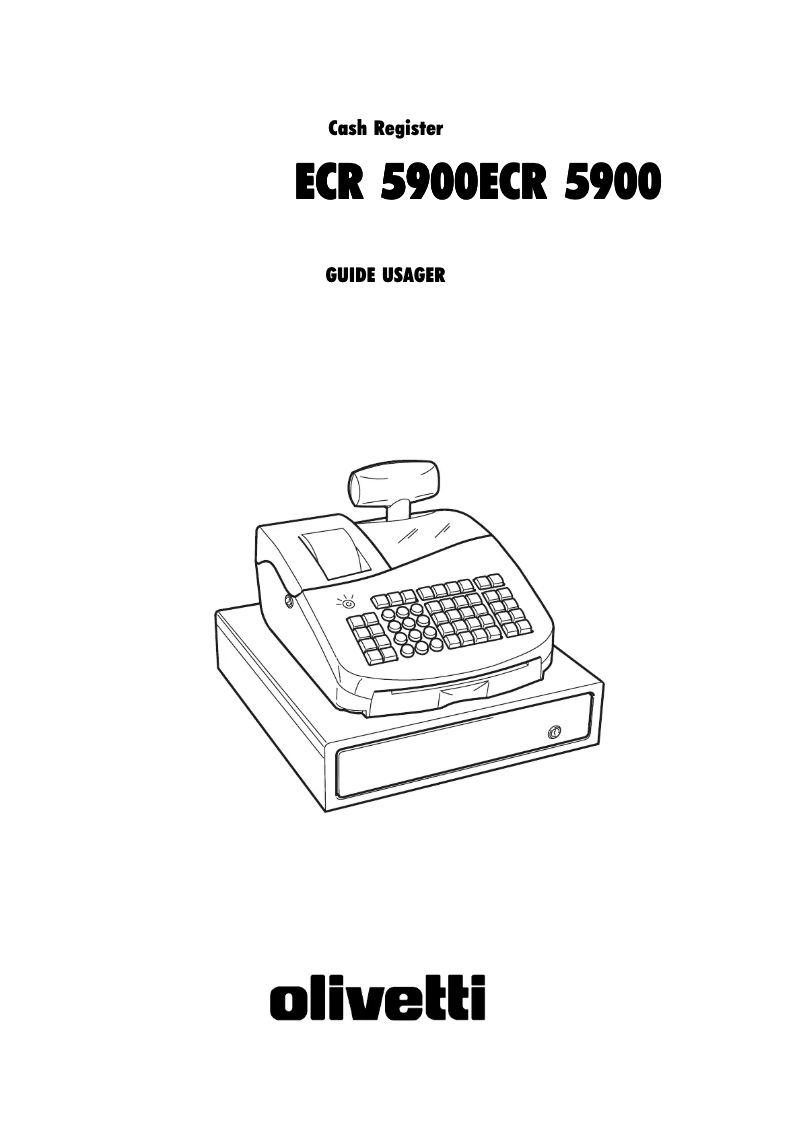 Page 1 de la notice Manuel utilisateur Olivetti ECR 5900